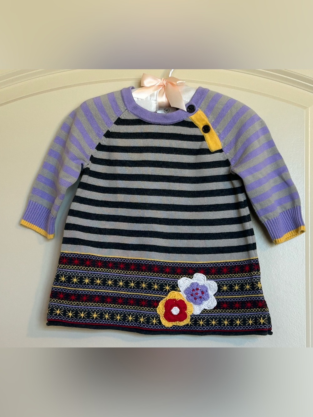 3-6M Hanna Andersson Spirits Bright Sweater Dress